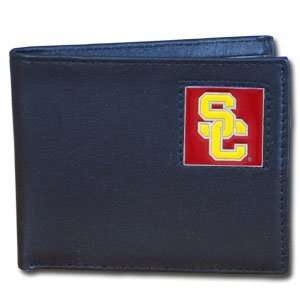 Southern California Trojans Leather Bifold Wallet   NCAA College 