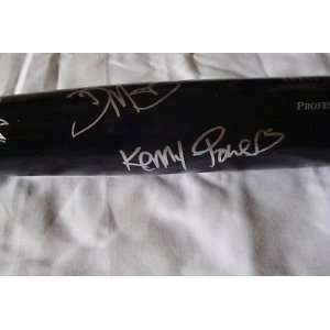   Bat w/COA Proof Kenny Powers   Autographed MLB Bats