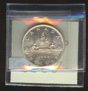 1966 Canada Silver Dollar ICCS MS63 Heavy Cameo CQ67  