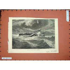    1883 Mr S.R Platt Yacht Norseman Ship Boat Sea Art