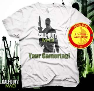 Call Of Duty Modern Warfare 3 custom GAMERTAG T Shirt Xbox 360 PSN 