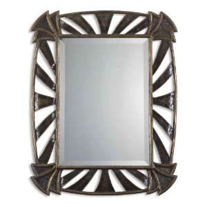 Uttermost 38.5 Inch Palmira Wall Mounted Mirror Antiqued Gold Frame w 