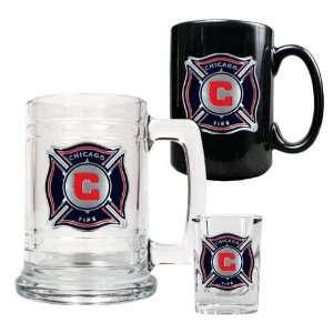  Chicago Fire MLS 15oz Tankard, 15oz Ceramic Mug & 2oz Shot 