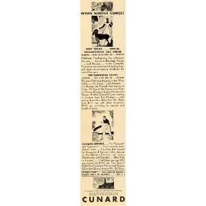 1930 Vintage Ad Cunard Cruises West Indies Havana Cuba 