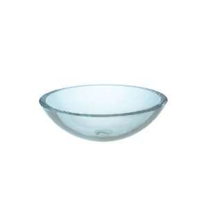  Xylem GV101SFC Clear 17 3/8 Round Glass Vessel Sink 