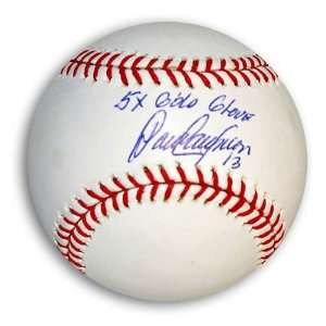   Autographed Baseball Inscribed 5X Gold Glove