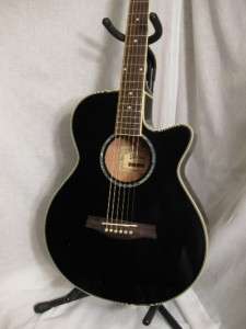 IBANEZ AEG10E ACOUSTIC ELECTRIC GUITAR BLACK AEG10 ONBOARD TUNER 