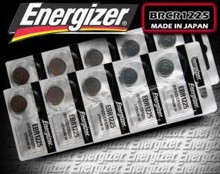 10x ENERGIZER BR1225 CR1225 EBR1225 3v BATTERY EXP2021  