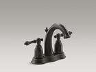 KOHLER KELSTON OIL RUBBED BRONZE CENTERSET 2 HANDLE BATH LAVATORY 