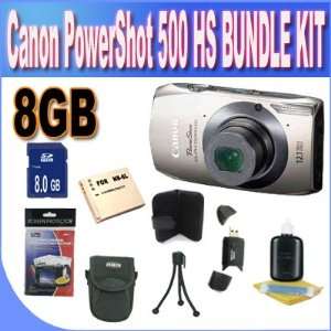 Canon PowerShot ELPH 500 HS 12.1 MP CMOS Digital Camera with Full HD 