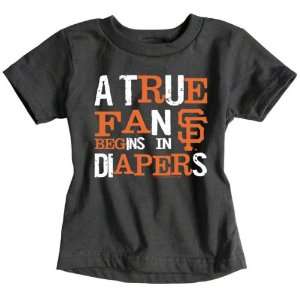  San Francisco Giants Infant Black A True Fan Begins In 