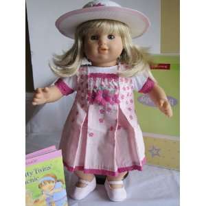  American Girl Bitty Twin Spring Picnic Jumper Set Toys 