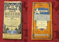 Vintage BOSTON Maps PREMIER & Arrow Geographia Map Co  