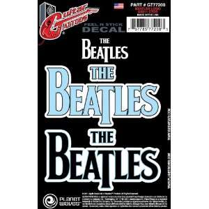   Planet Waves Beatles Guitar Tattoo Sticker, Logo Musical Instruments