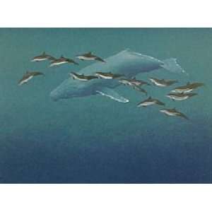  Richard Ellis   Humpback Whale and Spinner Dolphins