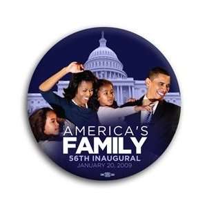  Americas Family 56th Inaugural Obama Photo Button   3 