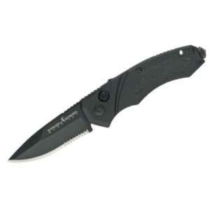 Schrade Knives 70BS Black Part Serrated Drop Point Extreme Survival 