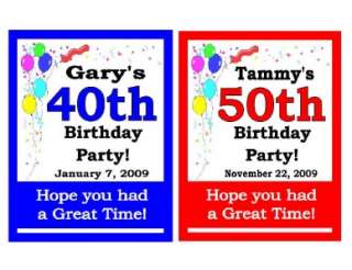CUSTOM 30th BIRTHDAY PARTY FAVORS MAGNETS set of 15