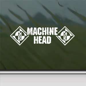  Machine Head White Sticker Metal Rock Band Laptop Vinyl 