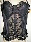 NWT EMPIRE Intimates BLACK BUSTIER CORSET SIZE 38 STYLE 1606