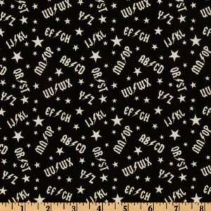  44 Wide School Of Rock Tossed AC/DC Black/White Fabric 