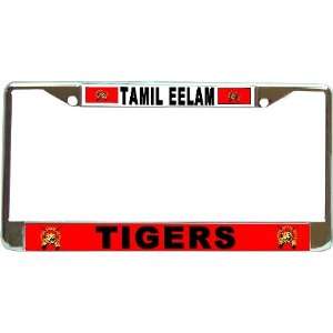  Tamil Eelam Liberation Tigers Flag Chrome License Plate 