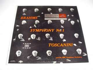 Brahms Symphony No.1   Toscanini   LM 1702  