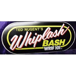   Ted Nugent Whiplash Bash Bumper Sticker 1987 