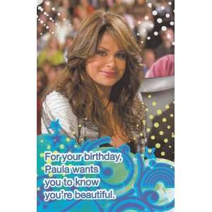 Greeting Card Birthday American Idol For Your Birthday, Paula Wants 