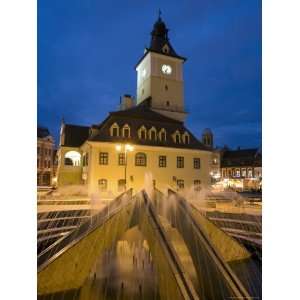 Piata Sfatului, the Centre of Medieval Brasov, Brasov, Transylvania 