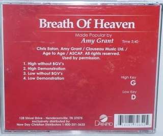 Amy Grant Breath Of Heaven New Accompaniment CD  