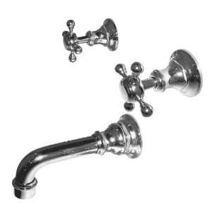   Victoria Double Handle Tub Faucet Trim with Metal Cross Handles 3 1765