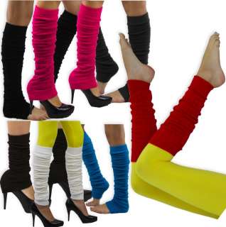Your Choice of Color Extra Long Knee High Knit Leg Warmers Winter 