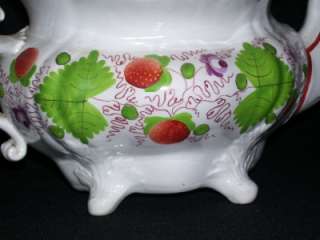 1790 GAUDY DUTCH CREAMWARE STRAWBERRY TEAPOT  