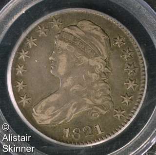 1821 Capped Bust Half Dollar PCGS XF40  