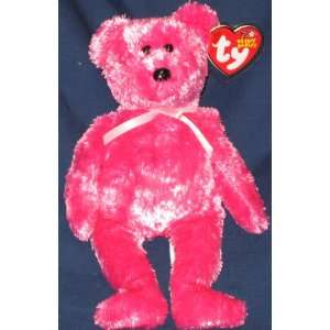  TY Beanie Baby   SHERBET the Bear (Raspberry Version 