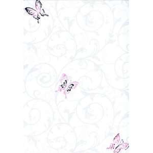  Candice Olson Scroll Butterfly Wallpaper