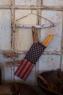 come to you as shown. Neatly bundled within the aged flag candle keep 