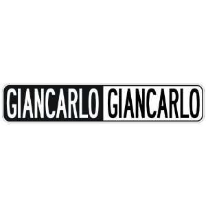   NEGATIVE GIANCARLO  STREET SIGN