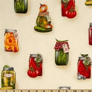 44 Wide Kaufman Kiss The Cook Jars of Fruits & Vegetables Vintage 