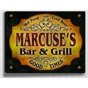  Marcuses Bar & Grill 14 x 11 Collectible Stretched 