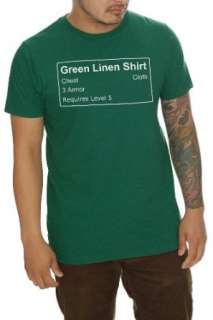  World of Warcraft Green Linen T Shirt Clothing