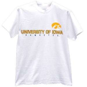 Iowa Hawkeyes White Basic T shirt 