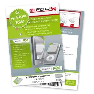  2 x atFoliX FX Mirror Stylish screen protector for Nikon 