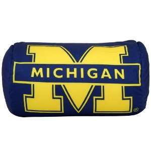 Michigan Wolverines Navy Blue Microbead Pillow  Sports 