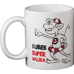   Funny Mug   Polish Super Wujek (Uncle) 10oz Patio, Lawn & Garden