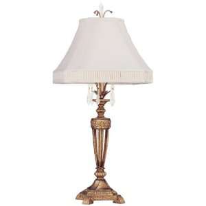 Livex 8897 65 La Bella Table Lamp Vintage Gold Leaf