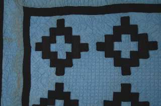  AMISH Chimney Sweep Antique Quilt Signed Yoder & DATED 1904  