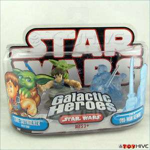 Star Wars Galactic Heroes Luke Yoda & Spirit Obi Wan  