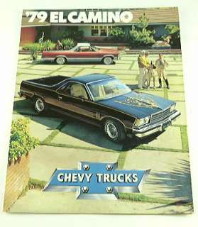 1979 79 Chevrolet Chevy EL CAMINO BROCHURE SS Conquista  